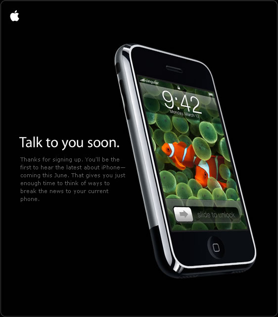 iPhone - Talk to you soon